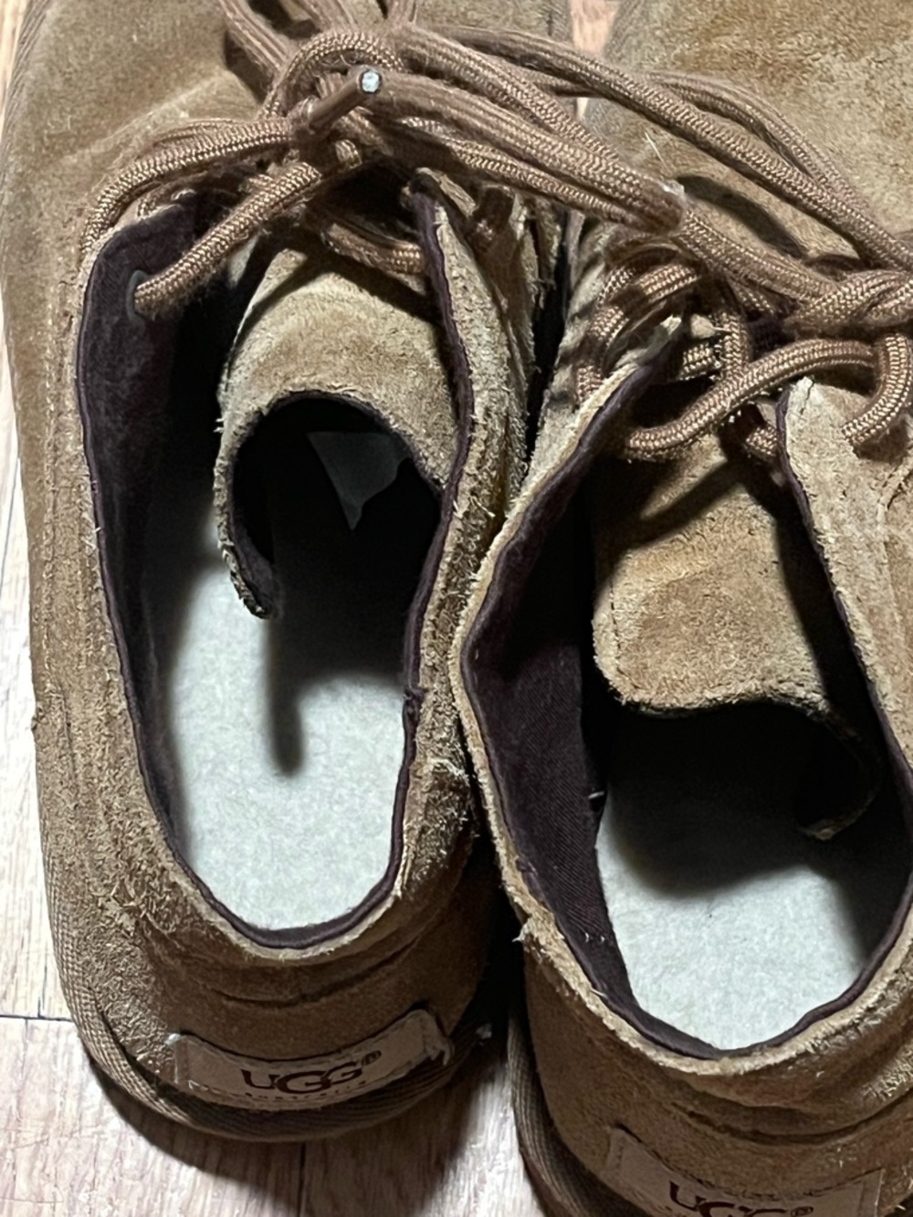 UGG Big Kids Neumel Suede Chukka Boots - Chestnut Brown - Size 3 (Unisex) - Picture 4 of 9